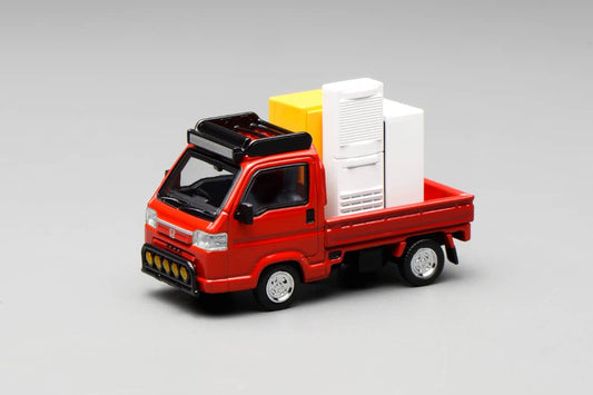 Motorhelix 1:64 Honda Acty Truck Town Spirit Color Style Milano Red