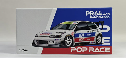 Pop Race 1:64 Scale PR64-415 Pandem EG6 Los Angeles Event Exclusive