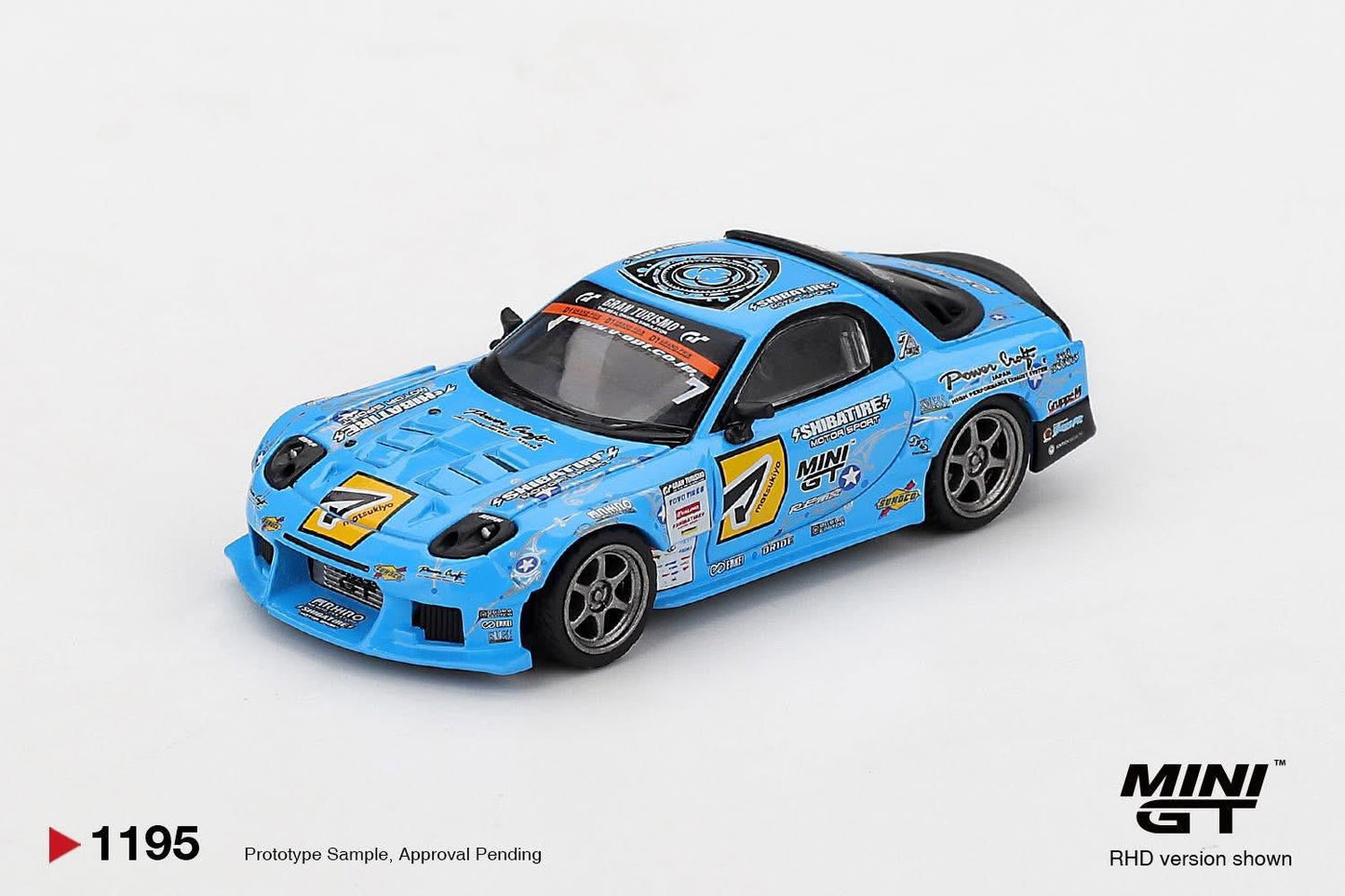 Mini GT 1:64 Scale #1195 Mazda RX-7 RE-Amemiya 2025 D1GP