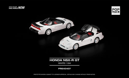 Pop Race 1:64 Scale Honda NSX-R GT White