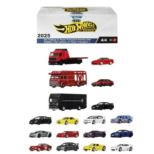 2025 Hot Wheels Premium Car Culture & Team Transport Factory Set