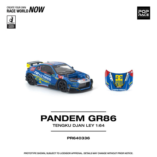 Pop Race 1:64 Scale Pandem GR86 Tengku Djan Ley