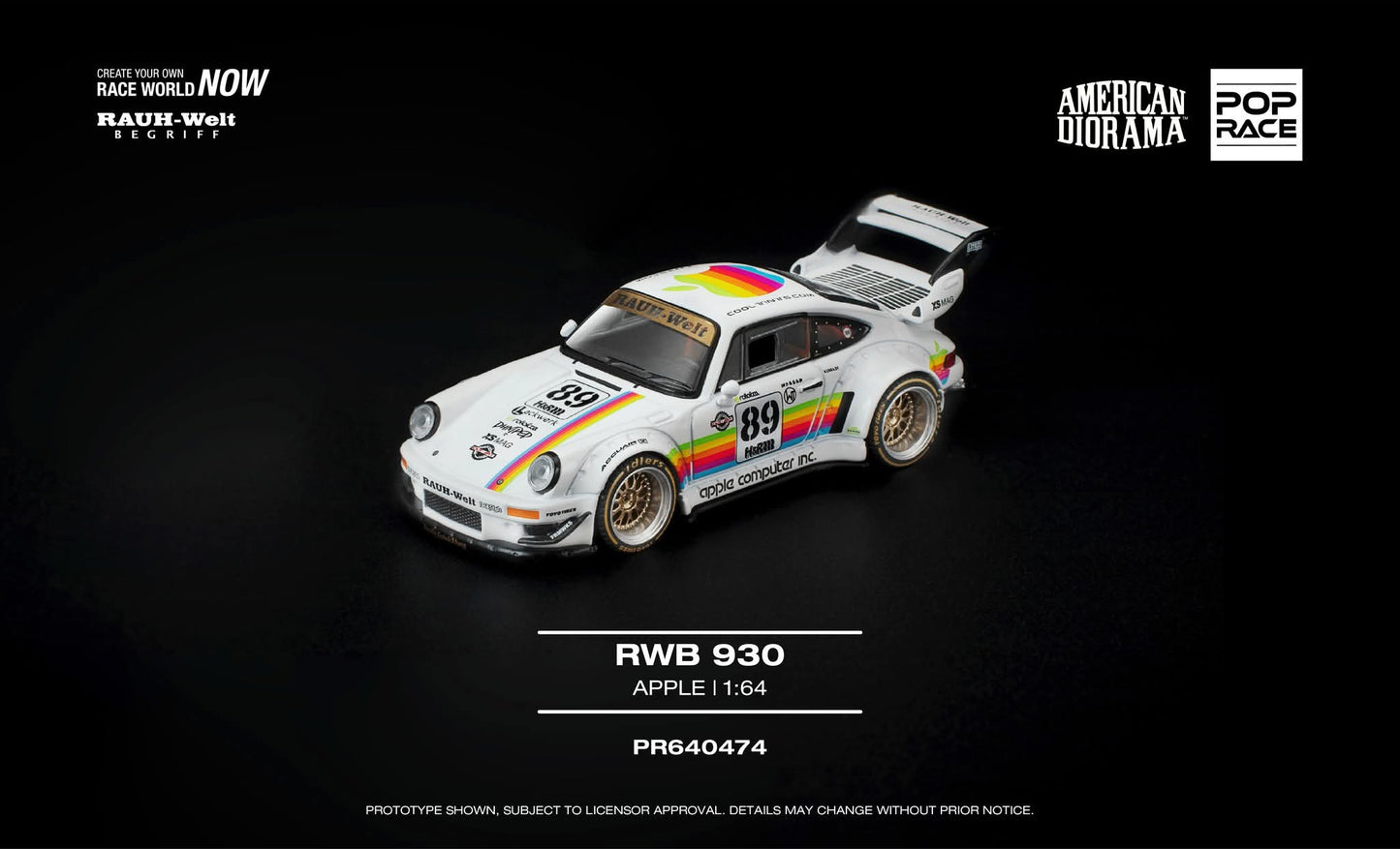 Pop Race RWB 930 Apple with Figure