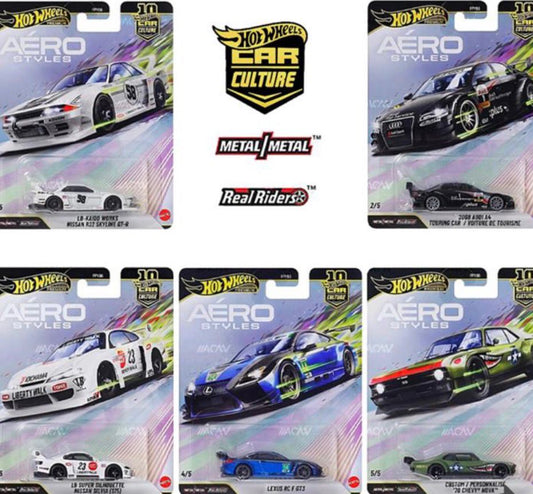 Hot Wheels 1:64 Car Culture 10th Anniversary 2026 U Case – Aero Style