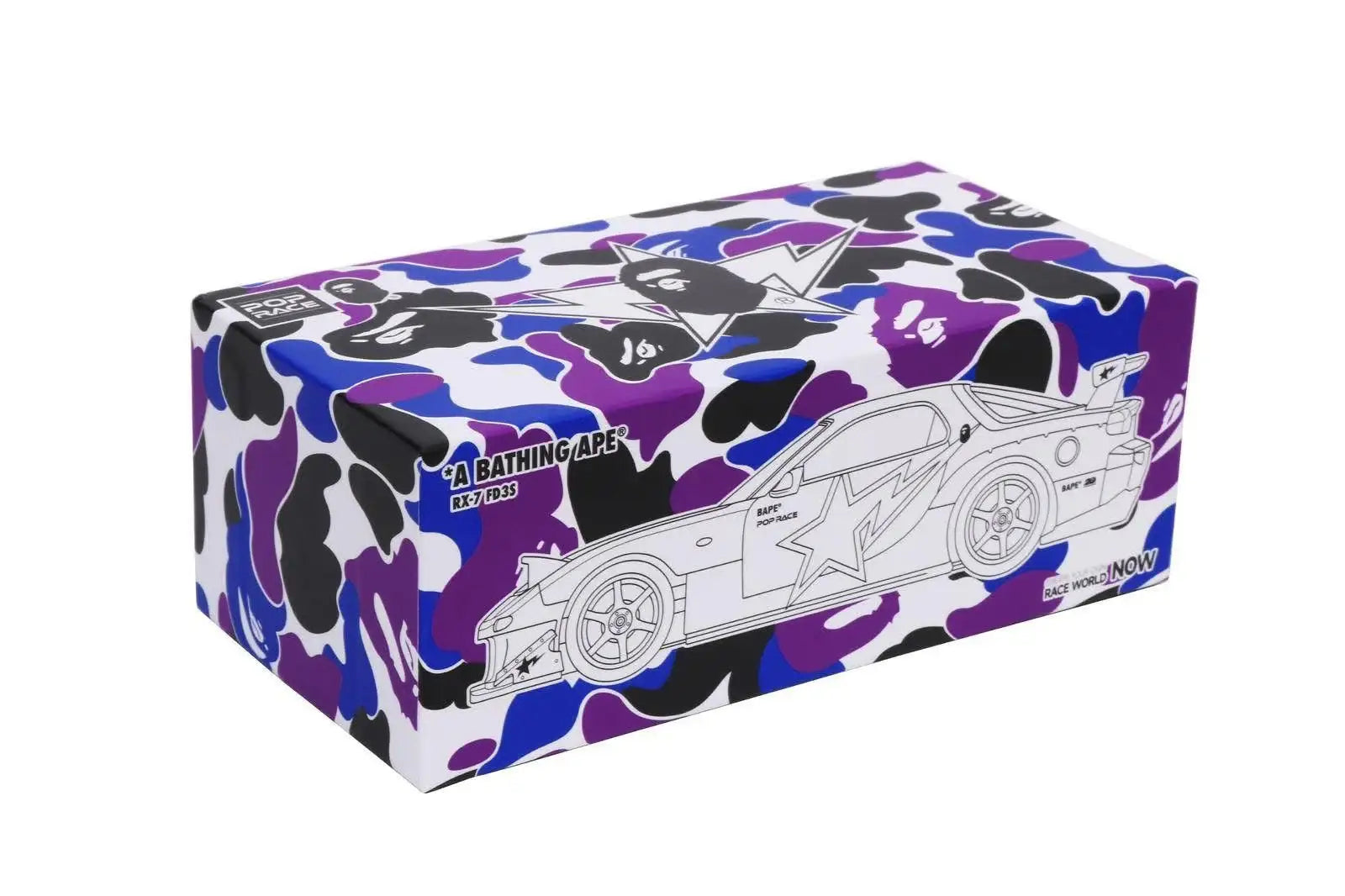 Pop Race 1:64 Scale *A Bathing Ape® RX-7 FD3S Purple Camo - HK