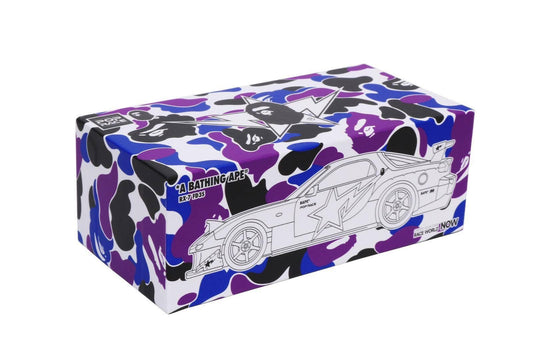 Pop Race 1:64 Scale *A Bathing Ape® RX-7 FD3S Purple Camo - HK BAPE Store 20th Anniversary Exclusive