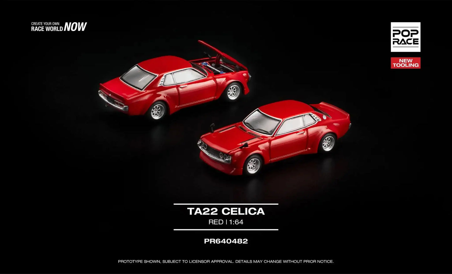 Pop Race 1:64 TA22 Celica Red