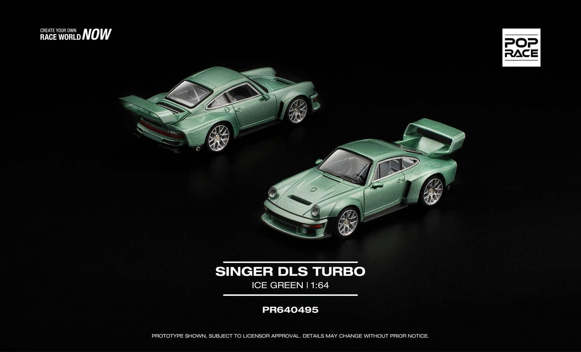 Pop Race 1:64 Singer DLS Turbo Ice Green