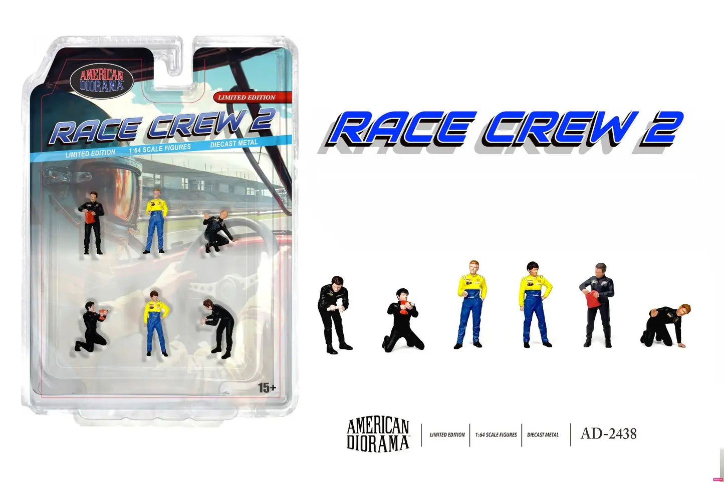 American Diorama 1:64 Figure Set - Race Crew 2