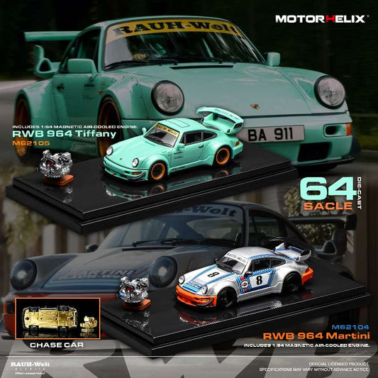 MotorHelix RWB 964 Porsche 911 - Martini / Tiffany
