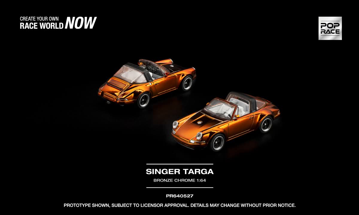 Pop Race PR640527 Singer Targa Bronze Chrome