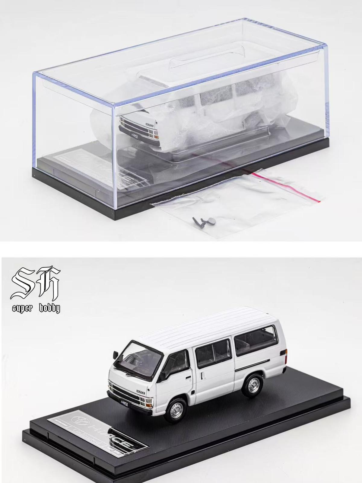 Super Hobby Toyota Hiace 3rd Gen White - Side View