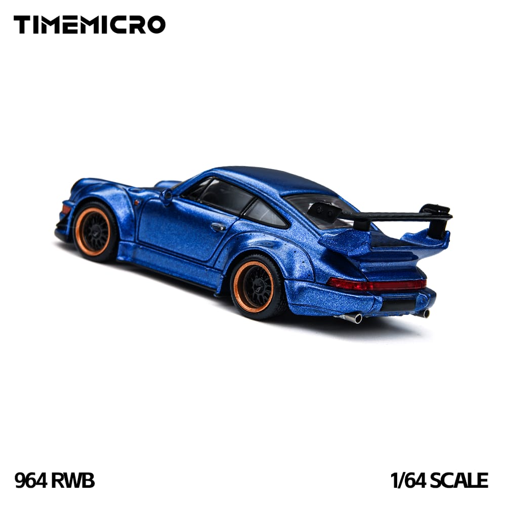 Time Micro Porsche 964 RWB Blue TMCS 2026 Exclusive – Mobile Garage HK
