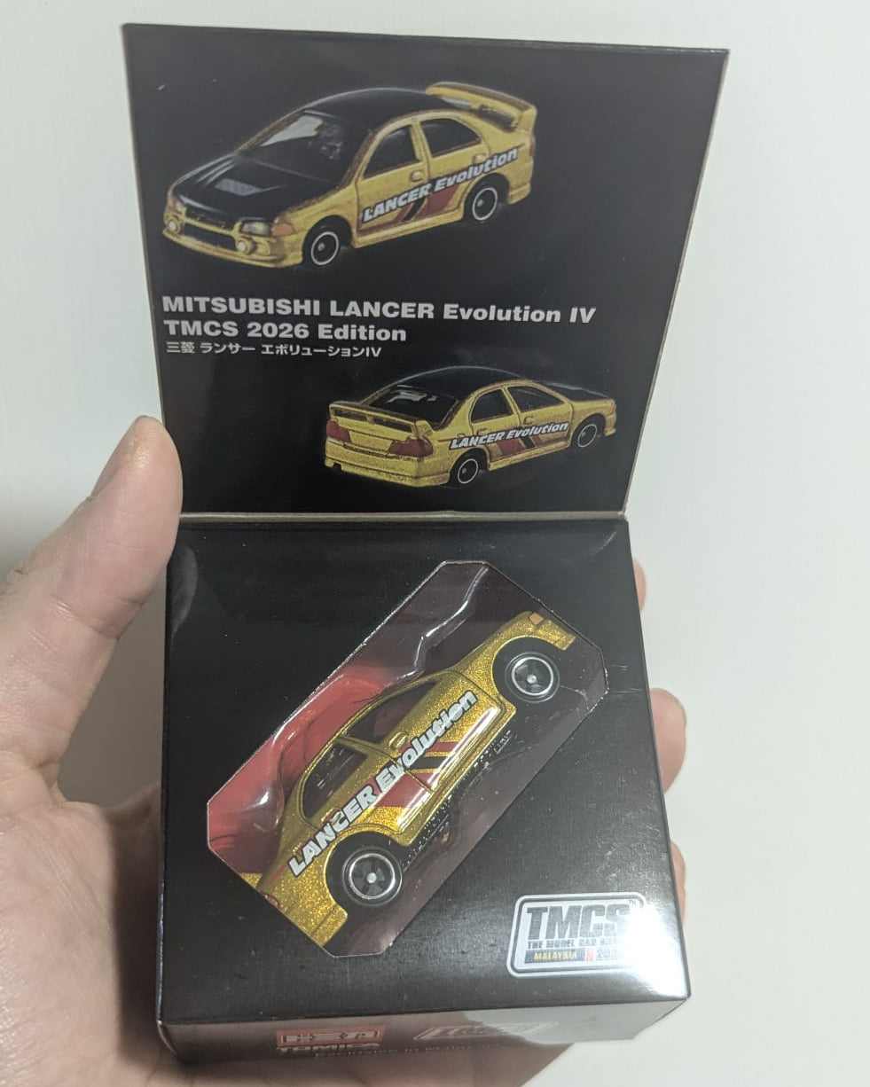 Tomica Mitsubishi Lancer Evolution IV TMCS 2026 Edition - Box Open