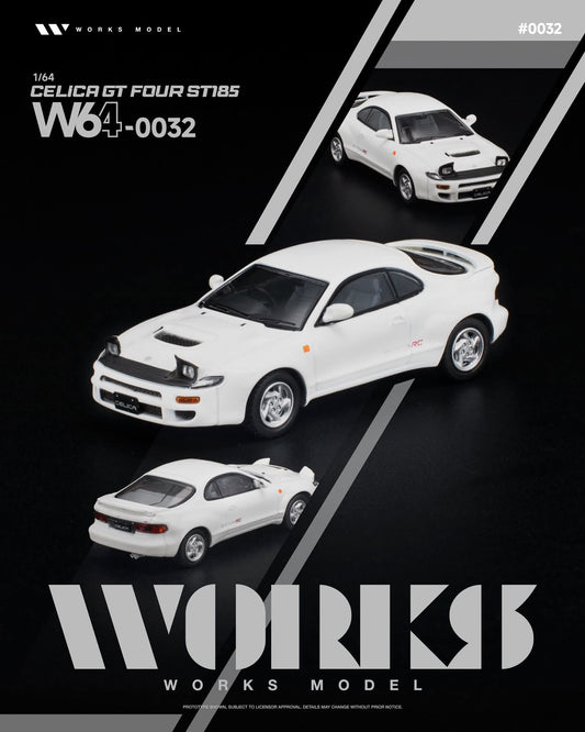 Works Model W64-0037 1/64 Nissan Skyline R33 LM GT1 White