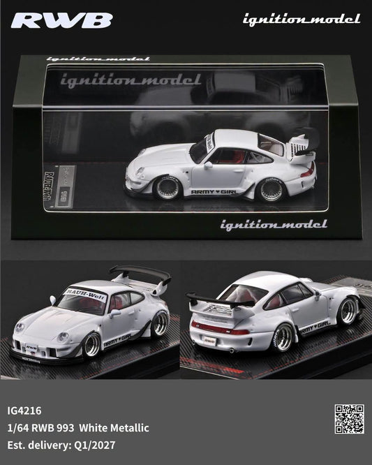 Ignition Model IG4211 1/64 RWB 993 Light Blue