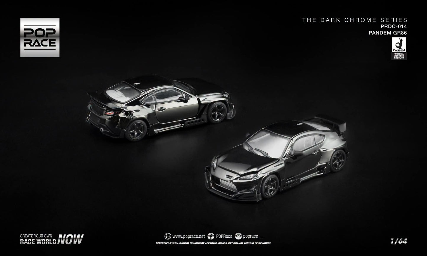 Pop Race PRDC-013 Lancer Evolution IV Dark Chrome