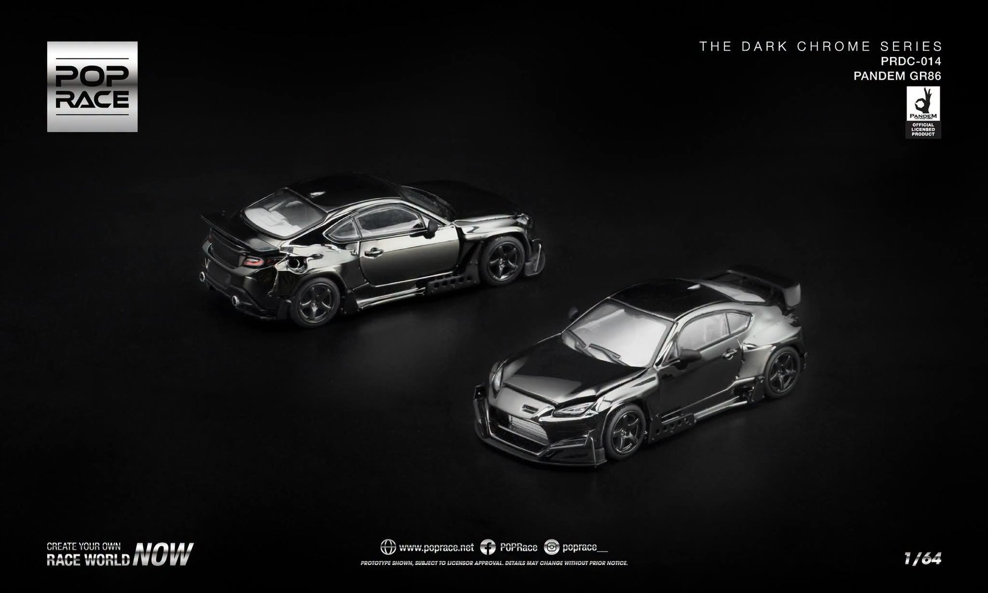Pop Race PRDC-013 Lancer Evolution IV Dark Chrome