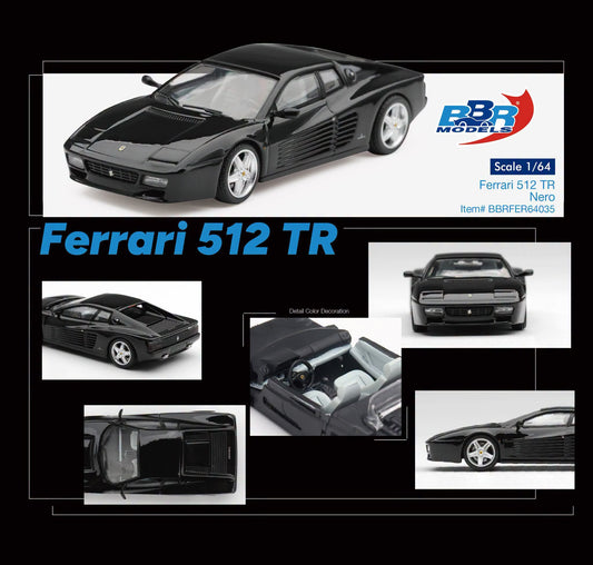 BBR Models Ferrari 512 TR Nero BBRFER64035