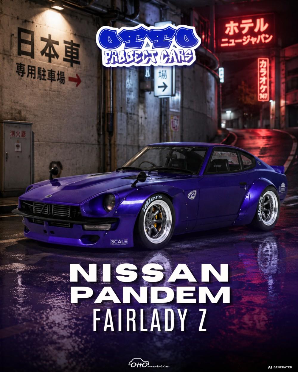 Otto Mobile 1:18 Pandem Nissan Fairlady Z Metallic Blue 2015