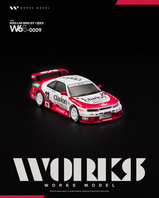 Works Model W64-0045 Nissan Skyline GT-R R33 LM Midnight Purple 1/64