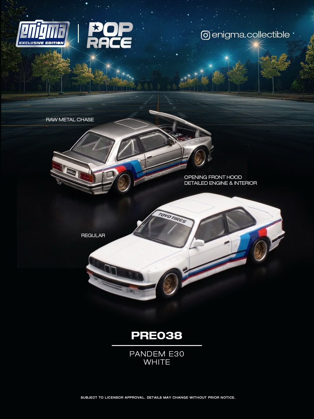 Pop Race PRE038 Pandem E30 White Enigma Exclusive