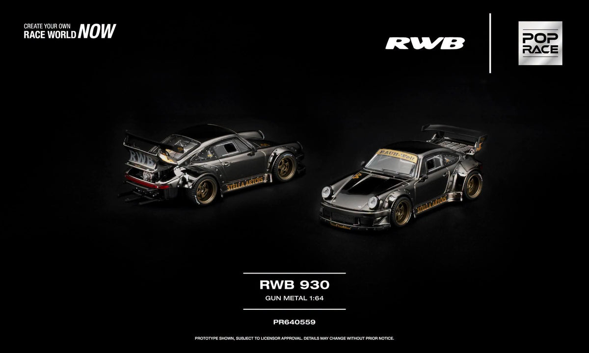 Pop Race RWB 930 Gun Metal PR640559
