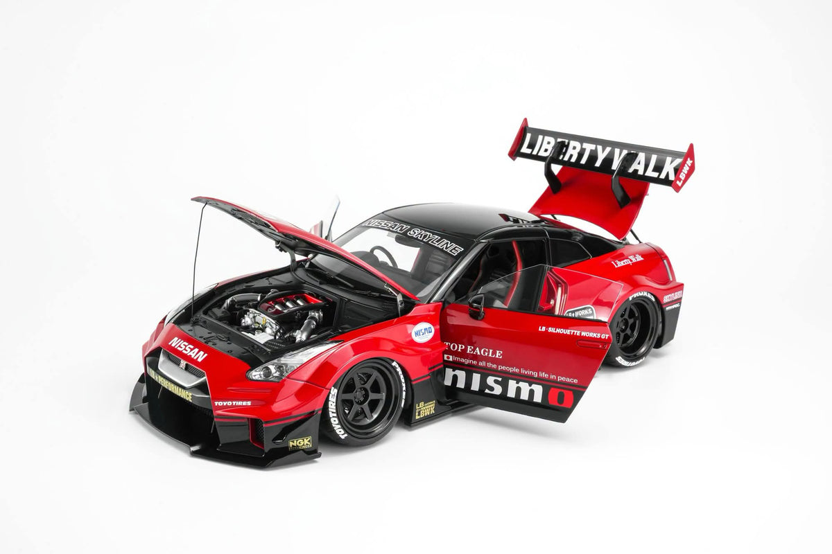 Motor Helix M80803 LB-Silhouette Works GT Nissan 35GT-RR Ver.1 (Red & Black) 1:18 Limited Edition 999pcs