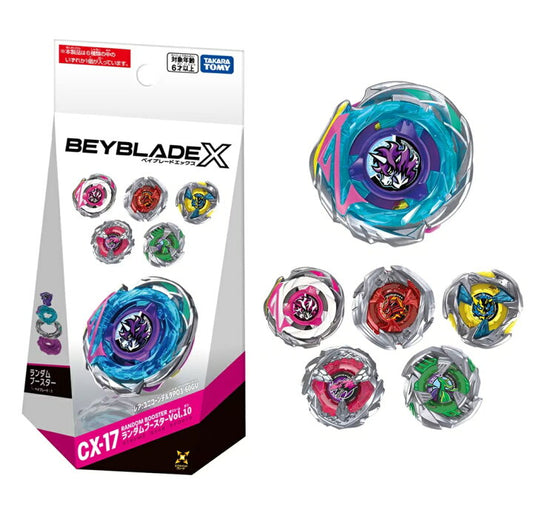 Beyblade X CX-17 Random Booster Vol.10 Complete set of 6pcs-Takara Tomy-Beyblade X-Mobile Garage HK