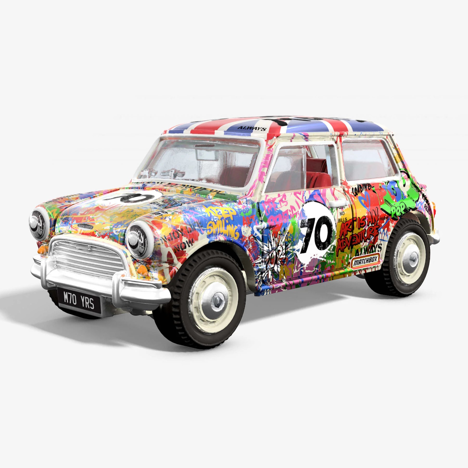 Matchbox Collectors Matchbox x Mr Brainwash 1964 Austin Mini Matchbox Collectors Matchbox x Mr Brainwash 1964 Austin Mini