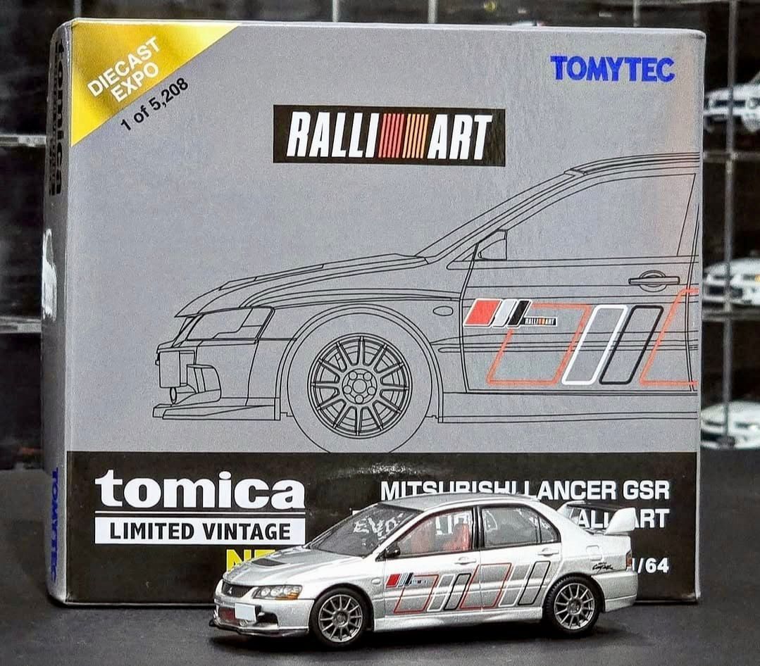 Tomica Limited Vintage Neo IDE XII 2025 Exclusive 1:64 LV-N Mitsubishi Lancer GSR Evolution IX MR Ralliart