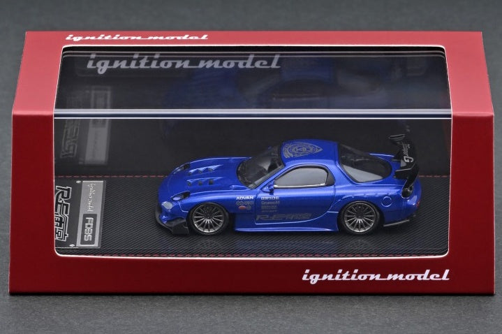 Ignition Model 1:64 Scale Mazda RX7 FD3S RE Amemiya Blue Metallic