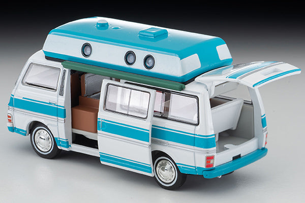 Tomica Limited Vintage Neo LV-N312a Nissan Caravan camper (white/light blue) 73 year model