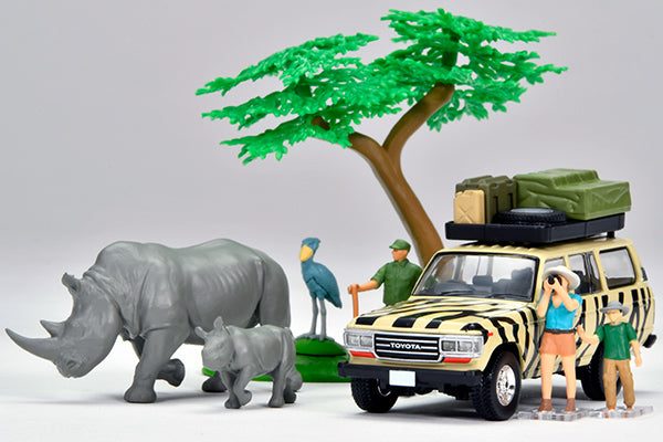Kaiyodo x Tomica Limited Vintage DioColle 64 #CarSnap 31a Safari 3 (Includes Toyota Land Cruiser 60)