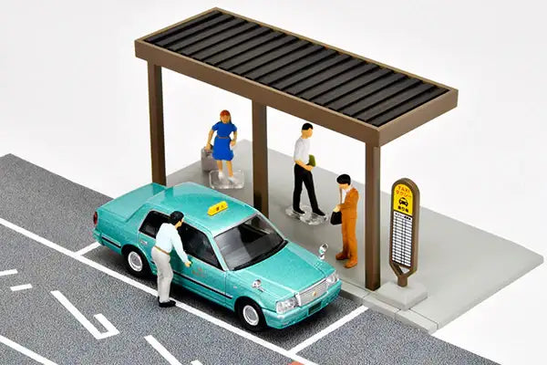 Diocolle 64 #CarSnap04c Taxi Stand (w/ Toyota Crown Sedan)