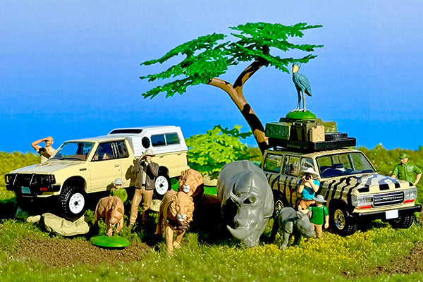 Kaiyodo x Tomica Limited Vintage DioColle 64 #CarSnap 31a Safari 3 (Includes Toyota Land Cruiser 60)