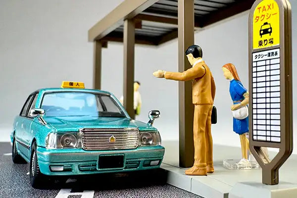 Diocolle 64 #CarSnap04c Taxi Stand (w/ Toyota Crown Sedan)