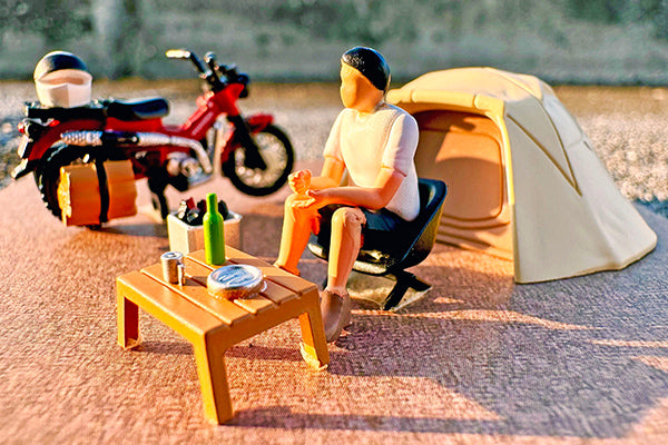 Tomica Limited Vintage Neo Diocolle 64 #CarSnap 30a Solo Camping (Honda CT125 Hunter Cub included)
