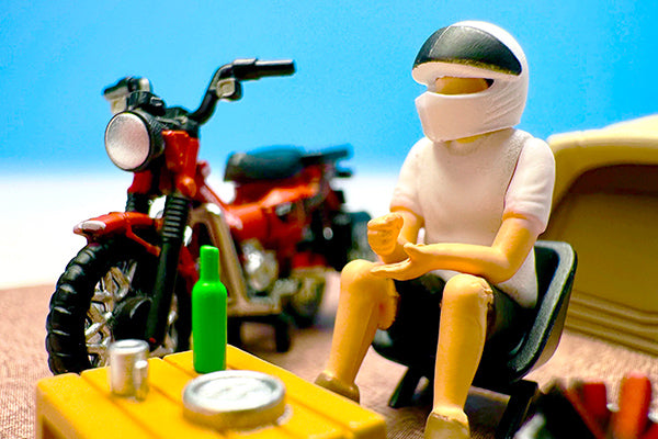 Tomica Limited Vintage Neo Diocolle 64 #CarSnap 30a Solo Camping (Honda CT125 Hunter Cub included)