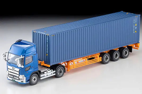 [Shipping Included] Tomica Limited Vintage Neo LV-N292e Hino Profia 40ft Sea Container Trailer (Blue)