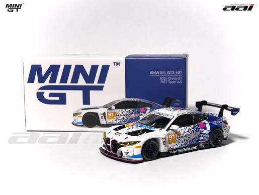 Mini GT BMW M4 GT3 #91 2025 China GT FIST Team AAI 1:64 diecast model