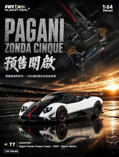 Almost Real 650601001 AR Pagani Zonda Cinque Cope 2009 Bianco Benny