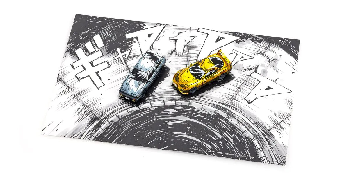 Kyosho Original 1:64 Scale Initial D Cartoon Version 3-Car Set (AE86/FD3S/FC3S)