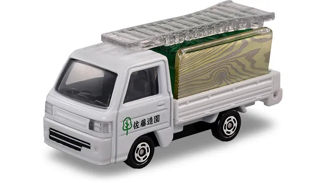 Tomica No.114 Landscaping Truck - Front 3/4 View with Load