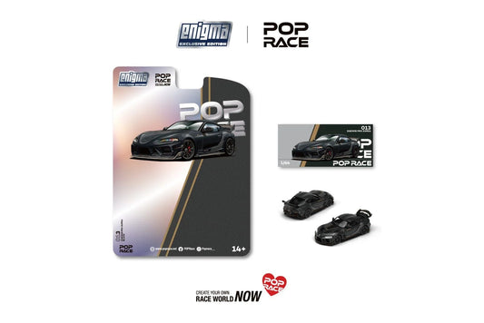 Pop Race x Enigma 1:64 Scale Darwin Pro 66G NWB Supra A90 Midnight Black