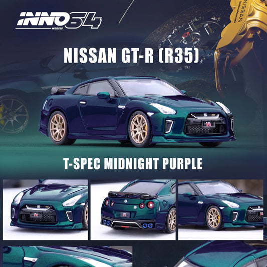 Inno64 Nissan GT-R R35 T-SPEC Midnight Purple