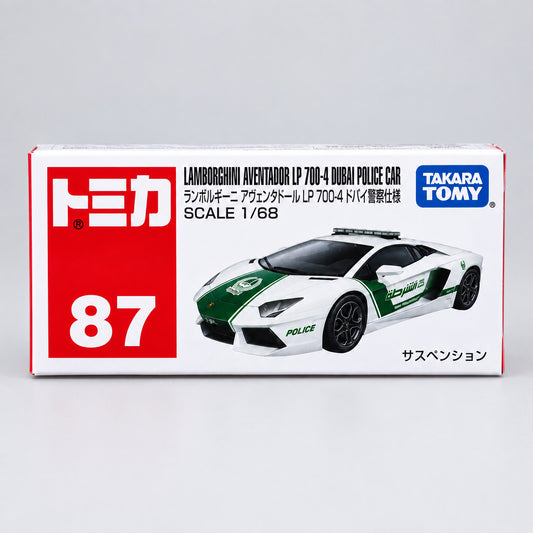 Tomica #87 Lamborghini Aventador LP700-4Dubai Police Car
