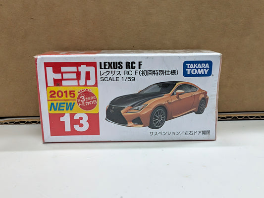 2015 Tomica #13 Lexus RC F 1st Edition