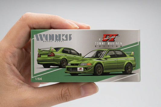 WORKS MODEL W640021 Mitsubishi Lancer Evolution VI T.M.E. Green TDE 2026 Event Exclusive