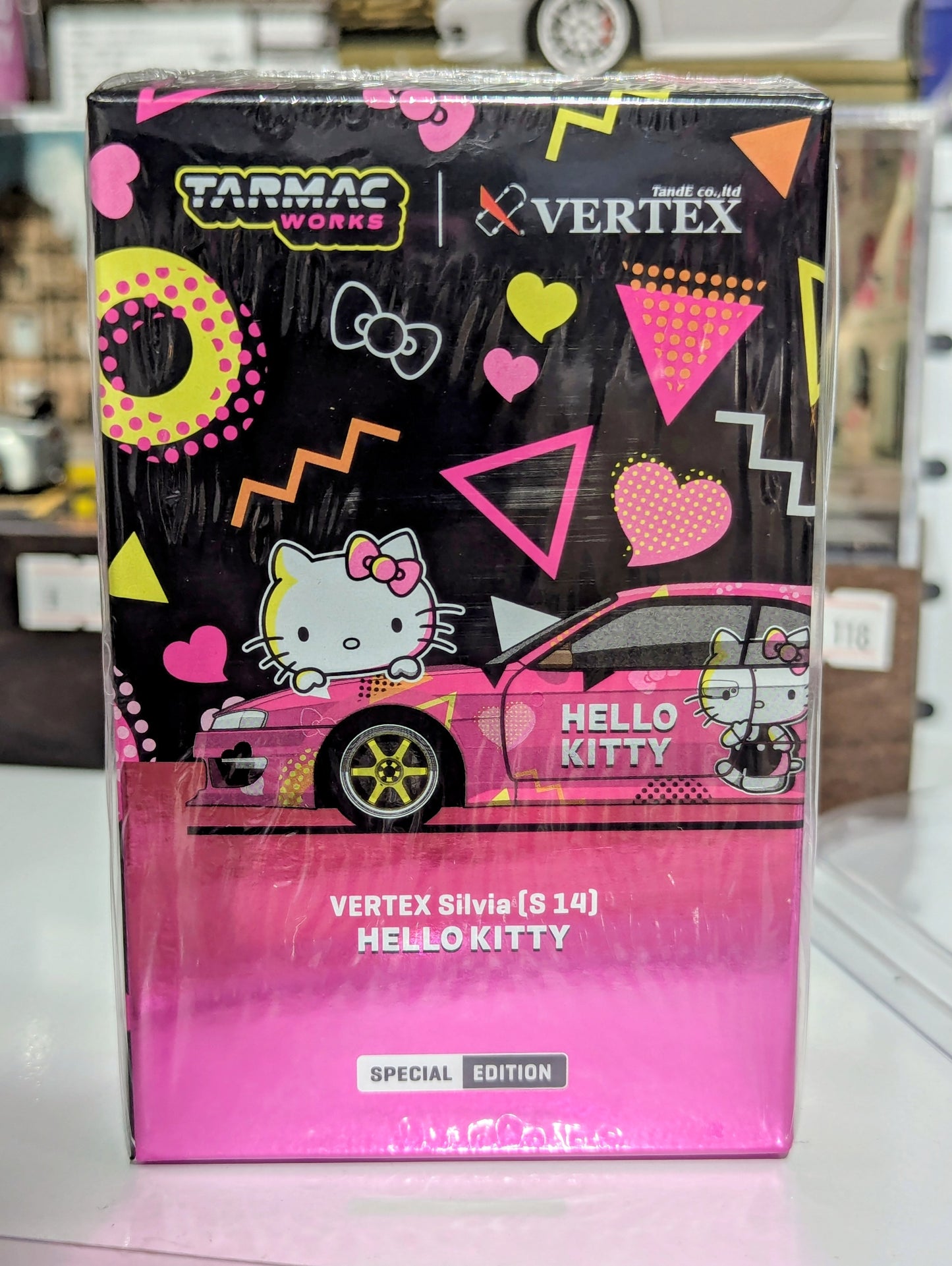 Tarmac Works 1:64 Scale Vertex Silvia S14 Hello Kitty Special Edition